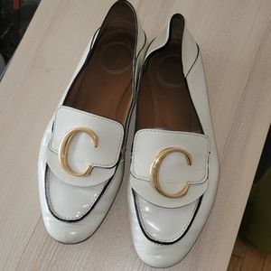Chloe C loafers in Natural White - size 6.5